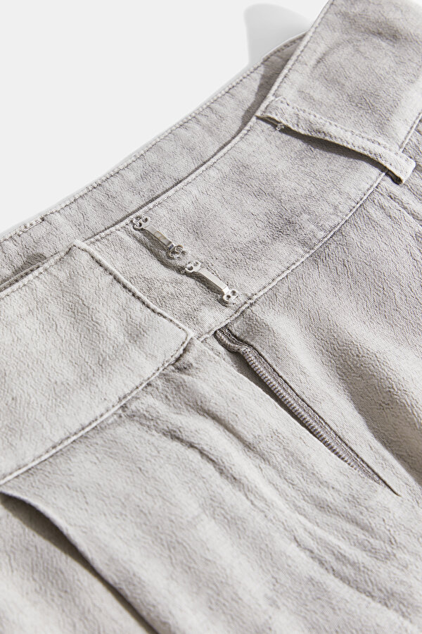GREY WIDE LEG TROUSERS 6