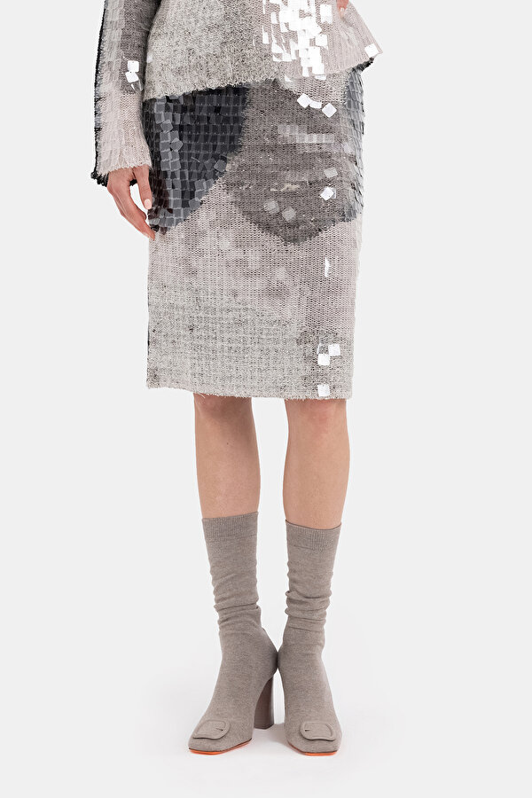 WHITE SEQUINED SKIRT 2