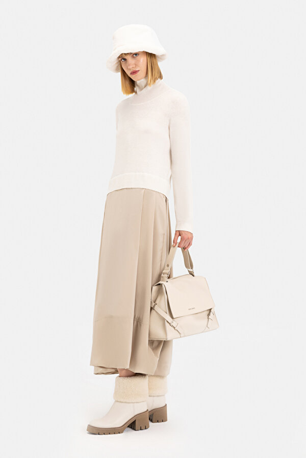 BEIGE LONG SLEEVE DRESS