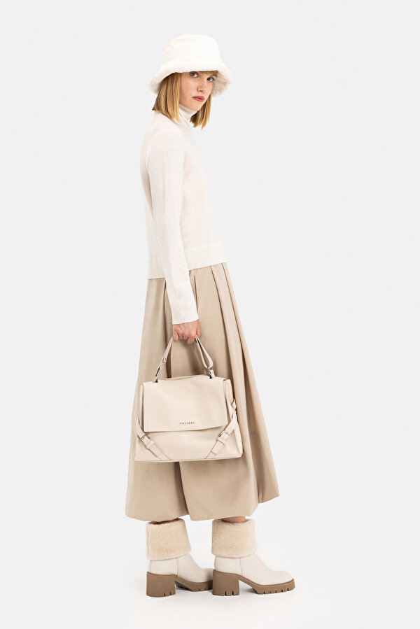 BEIGE LONG SLEEVE DRESS 2