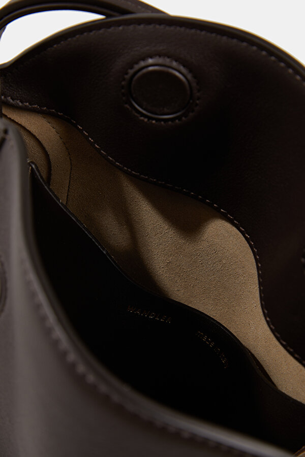 BROWN LEATHER BAG 6