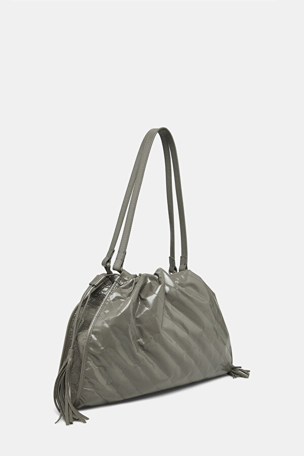 ANTHRACITE MONOGRAM LEATHER BAG 2