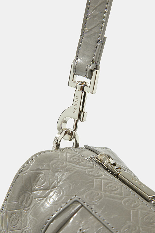 ANTHRACITE MONOGRAM LEATHER BAG 6