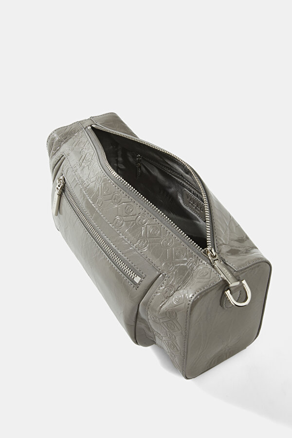 ANTHRACITE MONOGRAM LEATHER BAG 7