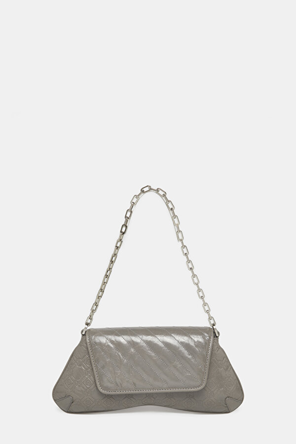 ANTHRACITE MONOGRAM LEATHER BAG 2