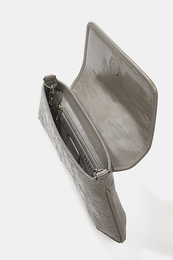ANTHRACITE MONOGRAM LEATHER BAG 6