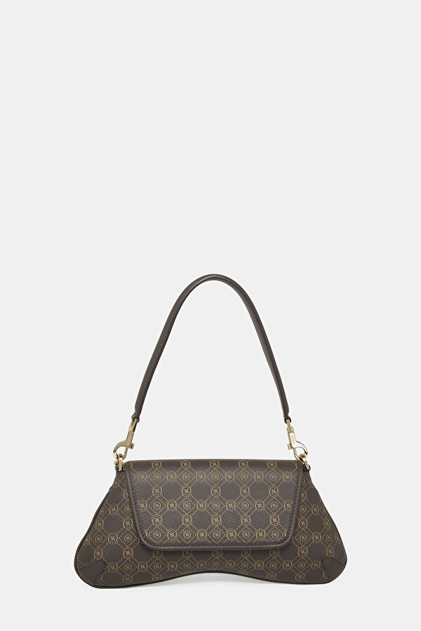 BEIGE MONOGRAM LEATHER BAG 2