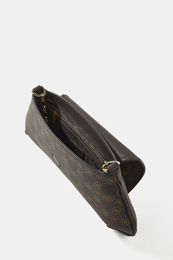 BEIGE MONOGRAM LEATHER BAG 7