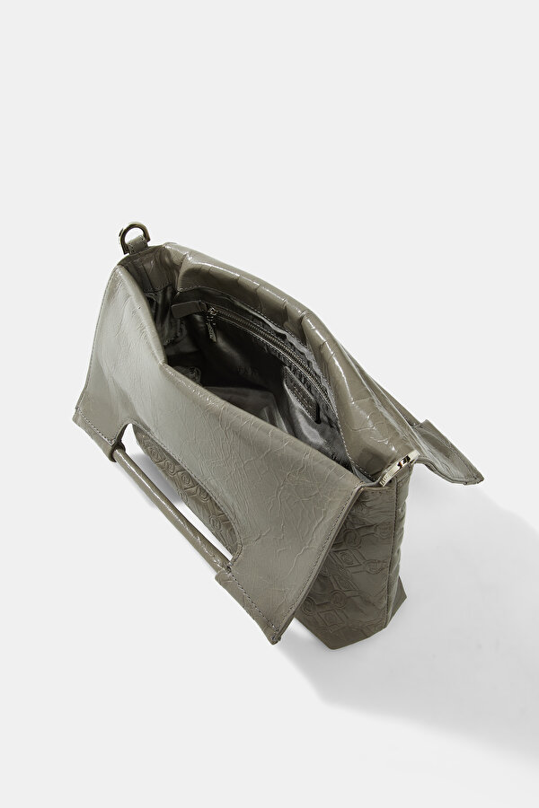ANTHRACITE MONOGRAM LEATHER BAG 7