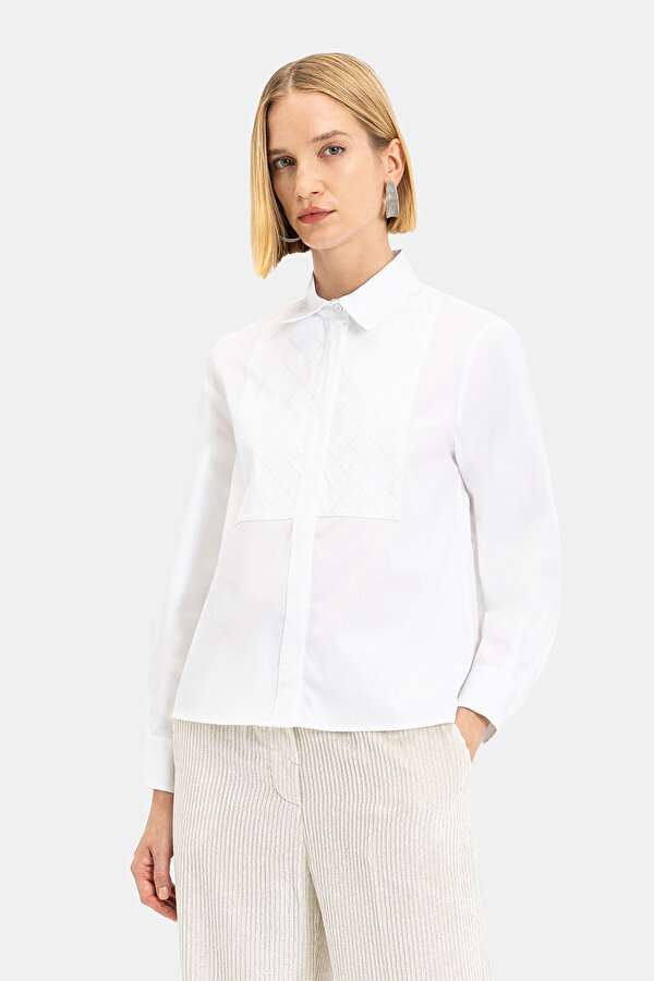 WHITE LONG SLEEVE SHIRT