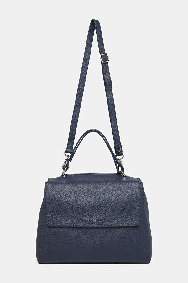 NAVY BLUE LEATHER BAG 2