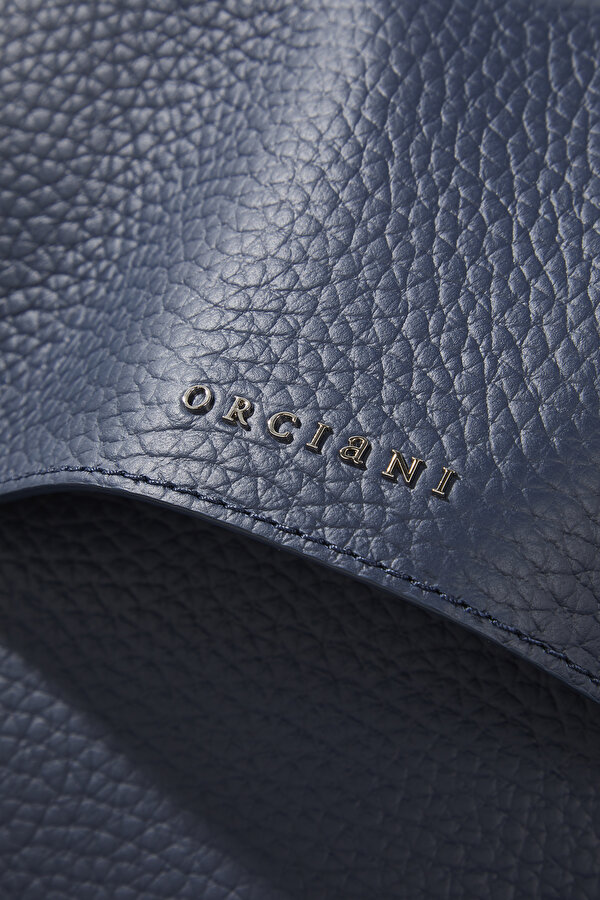 NAVY BLUE LEATHER BAG 6