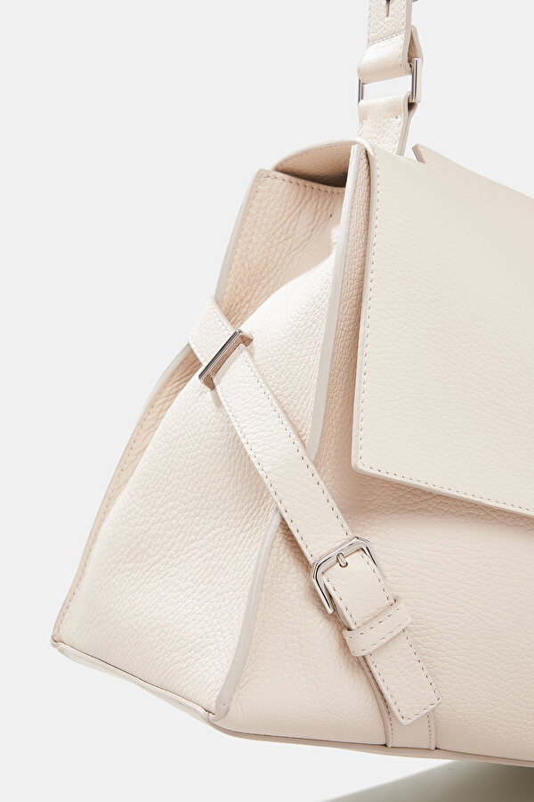 ECRU LEATHER BAG 6