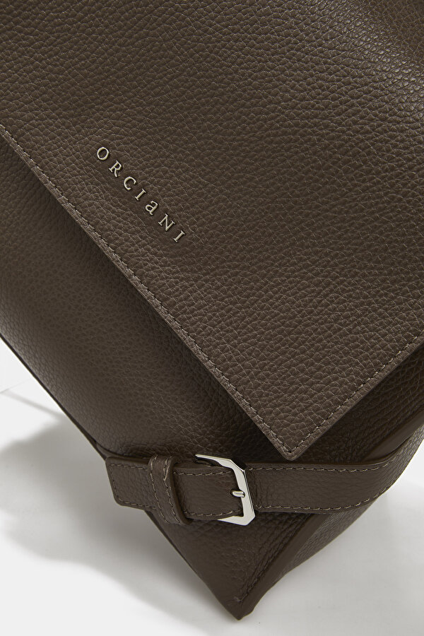 BROWN LEATHER BAG 7