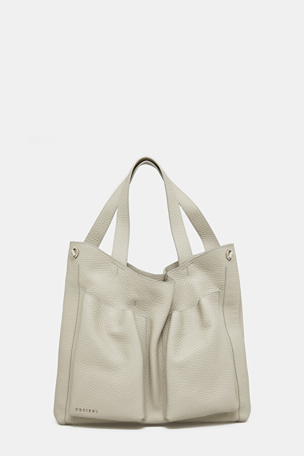 BEIGE LEATHER BAG