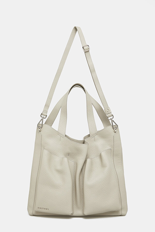 BEIGE LEATHER BAG 2