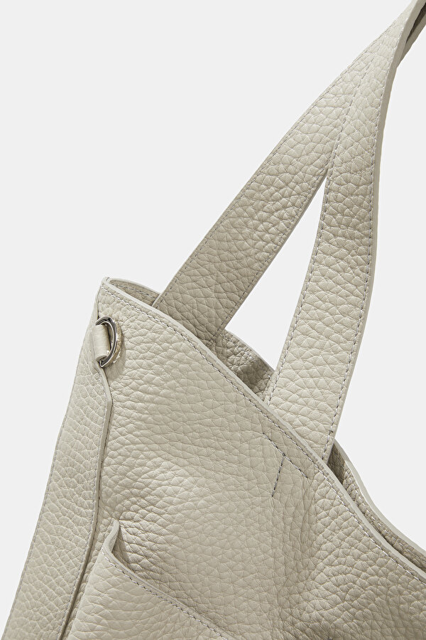 BEIGE LEATHER BAG 7
