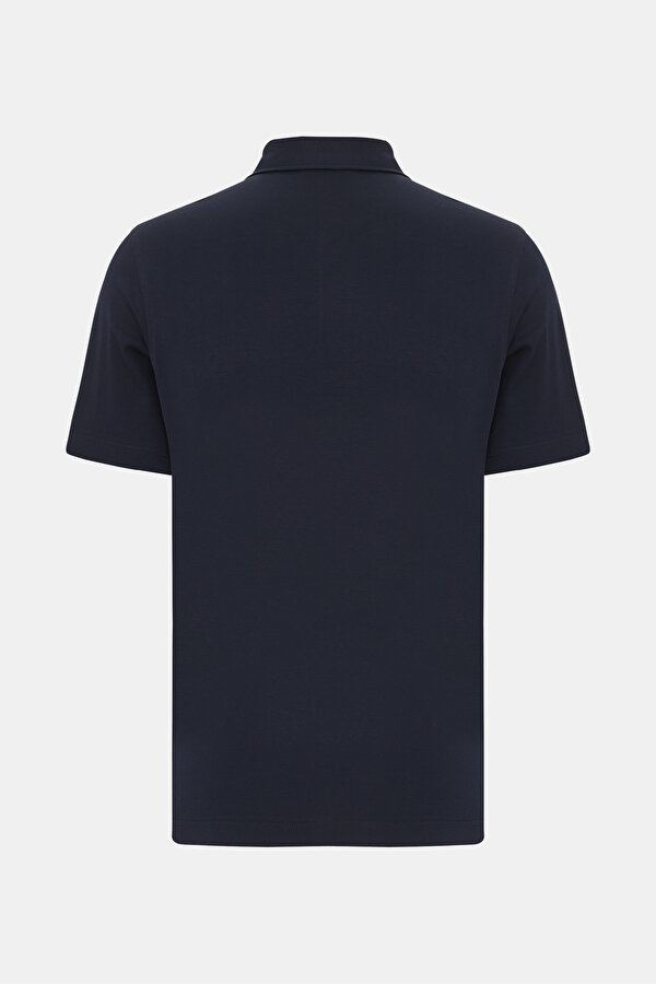 LACİVERT POLO YAKA KISA KOLLU T-SHIRT 2