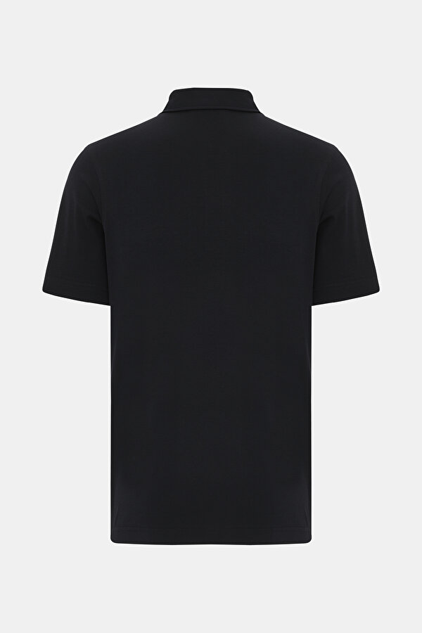 SİYAH POLO YAKA KISA KOLLU T-SHIRT 2
