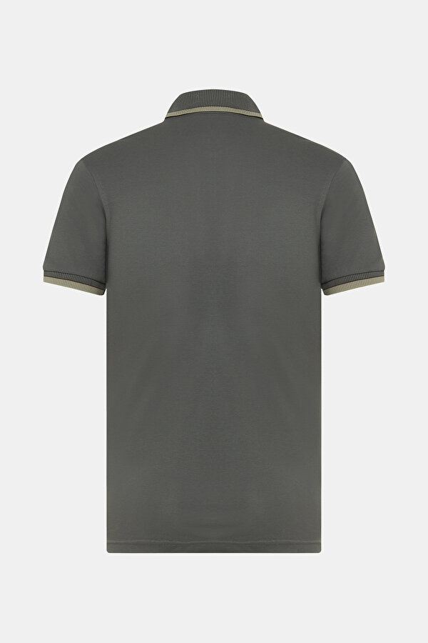 HAKİ POLO YAKA KISA KOLLU T-SHIRT 2