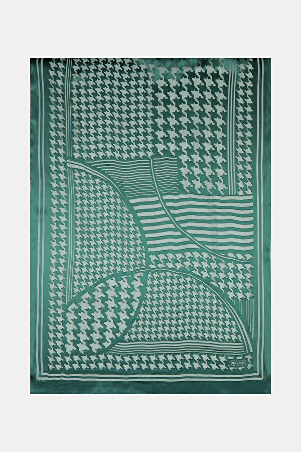 NEPHY SATIN STRIPED SILK FABRICS SHAWL