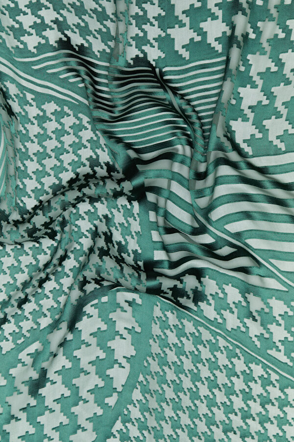 NEPHY SATIN STRIPED SILK FABRICS SHAWL 2