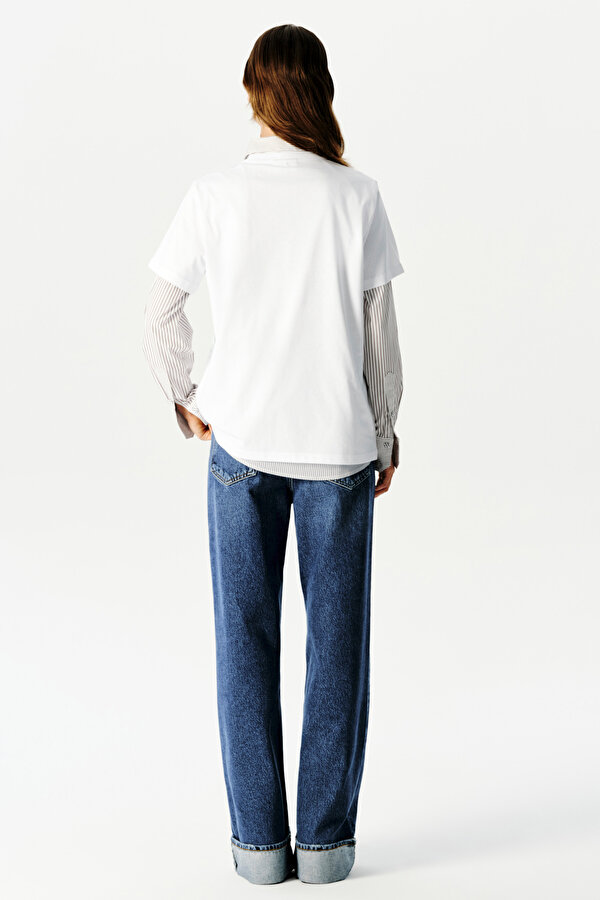 BEYAZ BASKILI T-SHIRT 2
