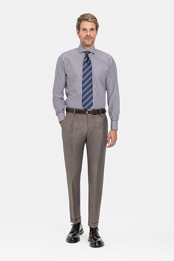 BEIGE TWILL TROUSERS