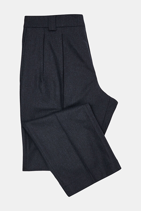LACİVERT DÜZ FLANEL PANTOLON 6