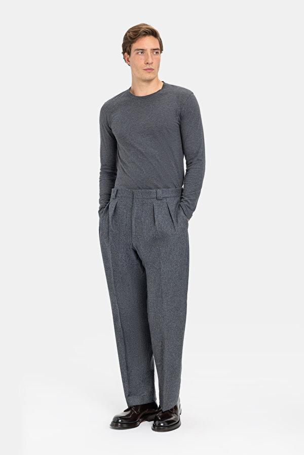 GRİ DÜZ FLANEL PANTOLON