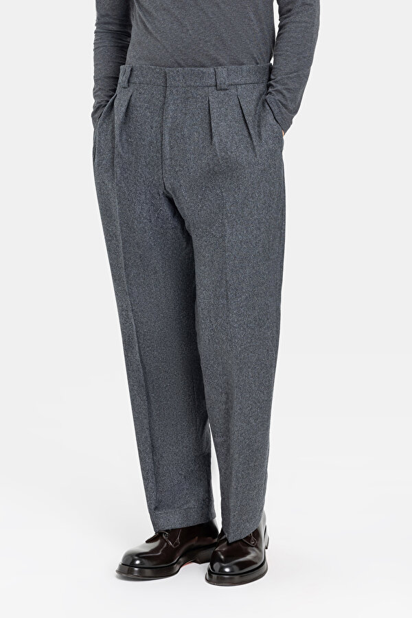 GRİ DÜZ FLANEL PANTOLON 2