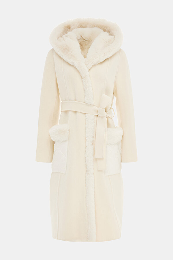 ECRU WOOL OVERCOAT 6