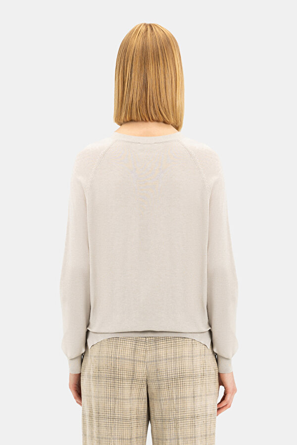 BEIGE BASIC / ROUND NECKLINE TRICOT 2