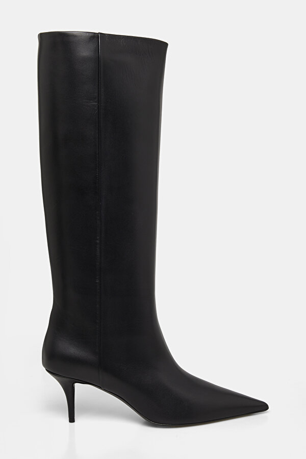 BLACK LEATHER BOOT
