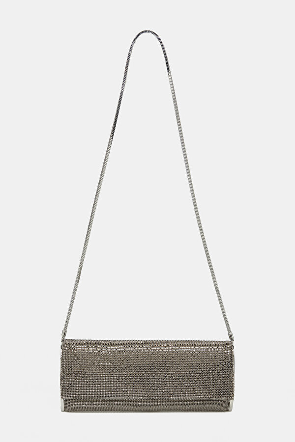 SILVER JEWELLED BAG 2