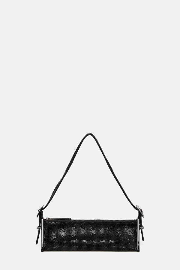 BLACK JEWELLED BAG