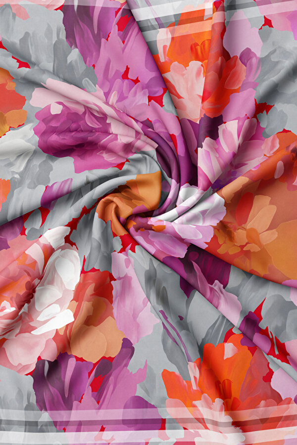 GREY TWILL SCARF 2