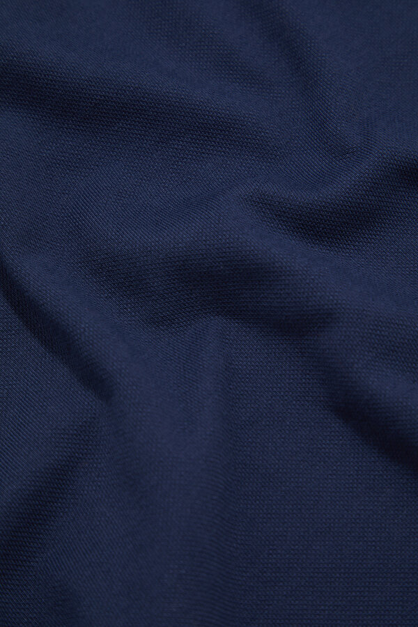 RELAX KALIP LACİVERT POLO YAKA BASKILI T-SHIRT 7