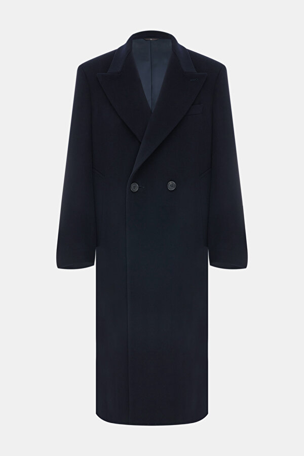 NAVY BLUE WOOL TOPCOAT 6