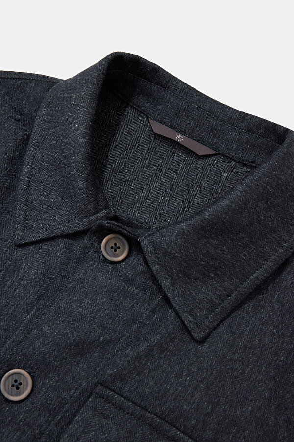 SMOKED CASHMERE/SILK COAT 6