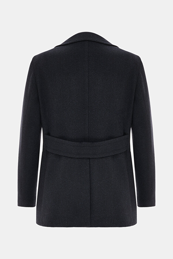 NAVY BLUE WOOL/CASHMERE REEFER JACKET 2
