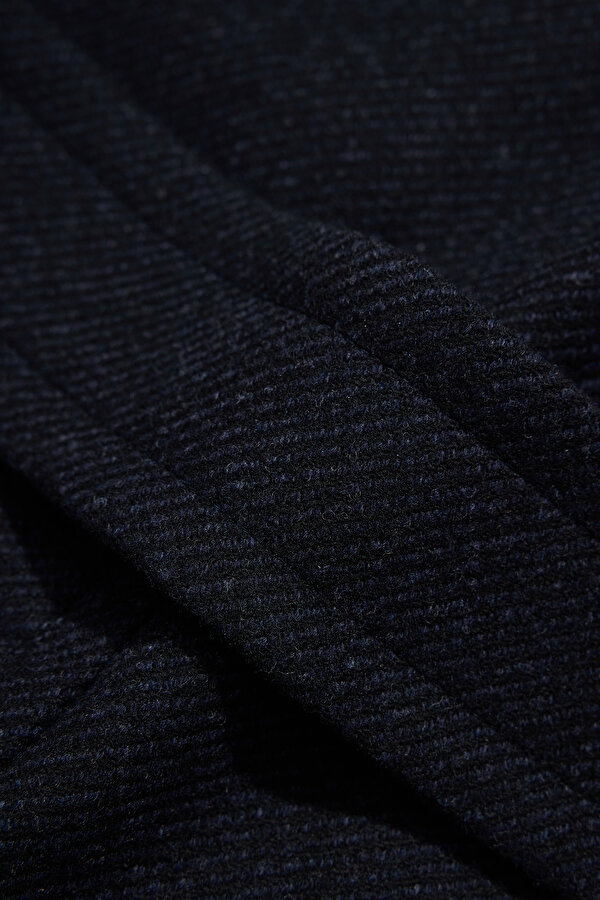 NAVY BLUE WOOL/CASHMERE REEFER JACKET 6