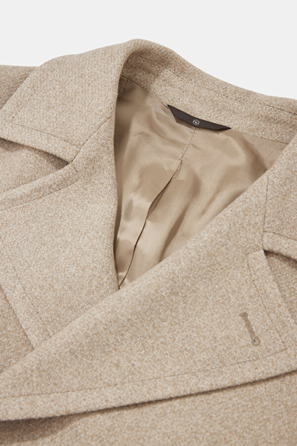 BEIGE WOOL/CASHMERE REEFER JACKET 7