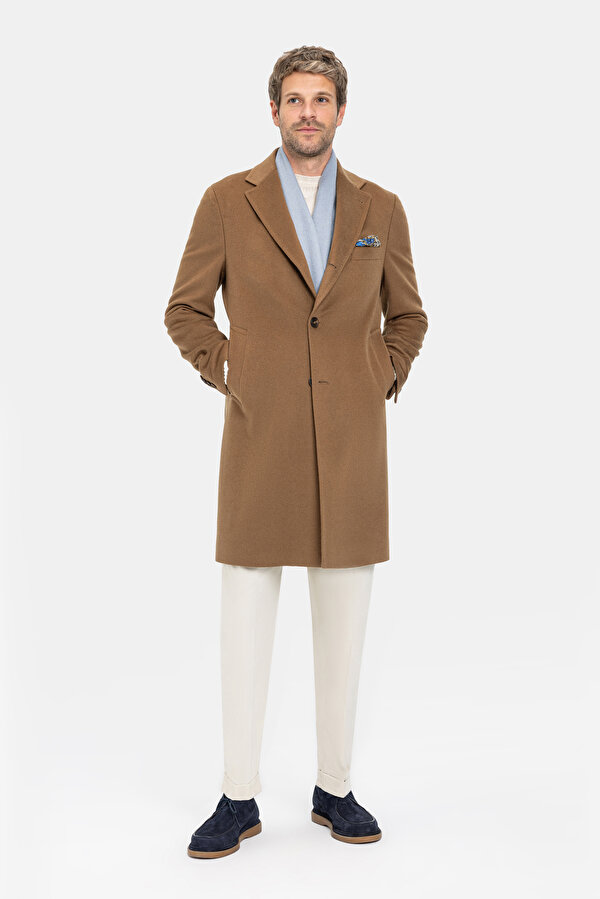 CAMEL CASHMERE TOPCOAT