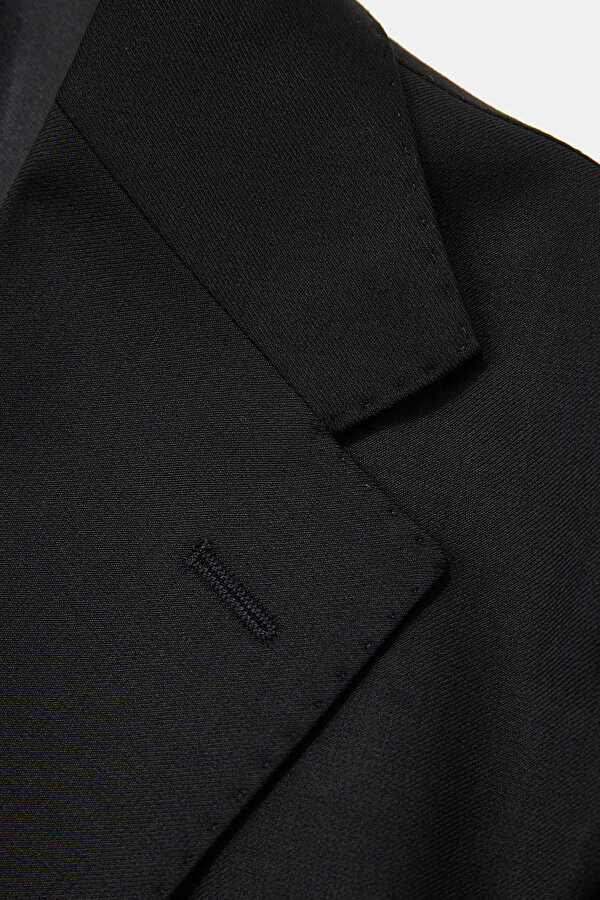 BLACK WOOL ELASTANE SUIT 11