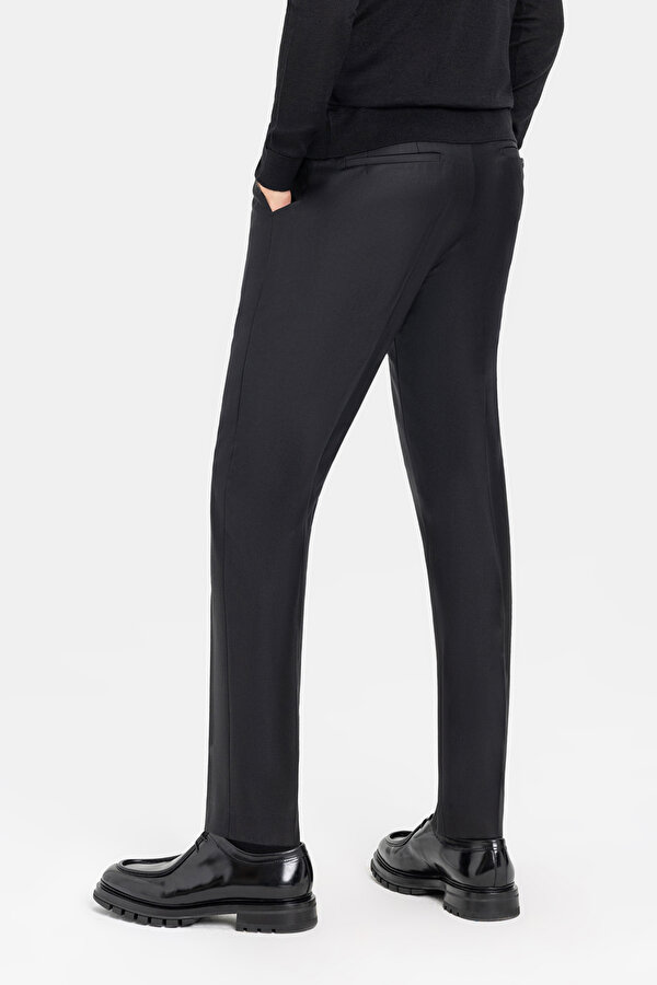 BLACK WOOL ELASTANE SUIT 7