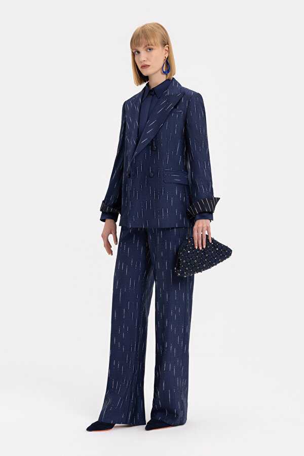 MULTICOLOR SURPLICE NECKLINE (CROSS-OVER NECKLINE) JACKET