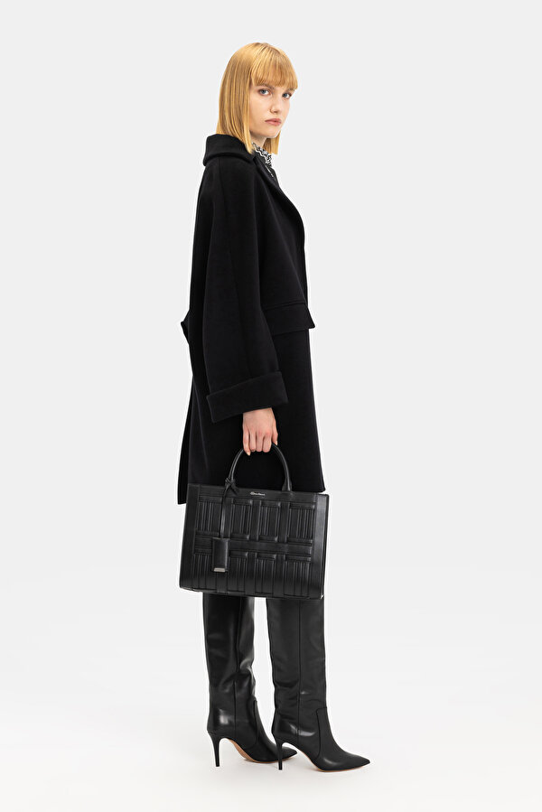 BLACK WOOL OVERCOAT 2