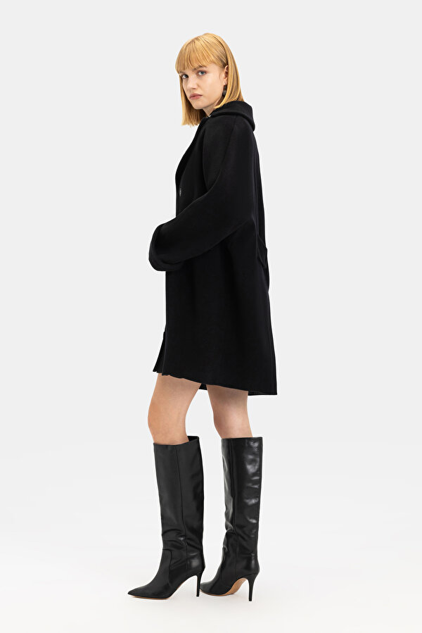 BLACK WOOL OVERCOAT 6