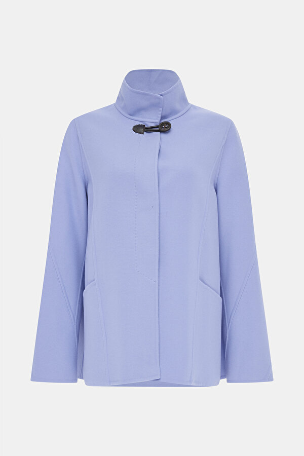 LILAC WOOL/POLYAMIDE REEFER JACKET 6
